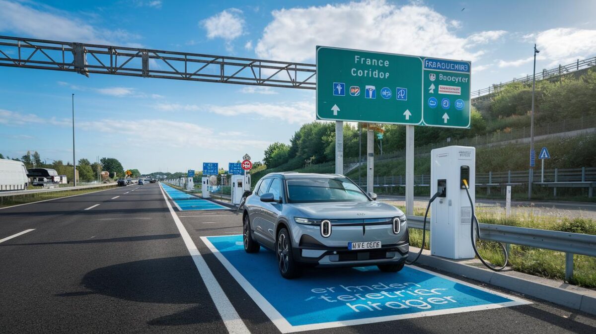 Carte officielle des bornes 350 kW nouvellement ouvertes, corridors vacances désormais entièrement couverts